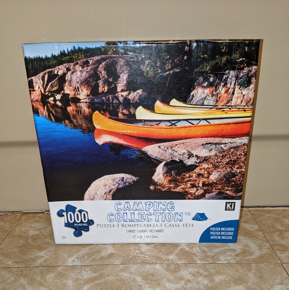 Kayaks on a lake puzzle